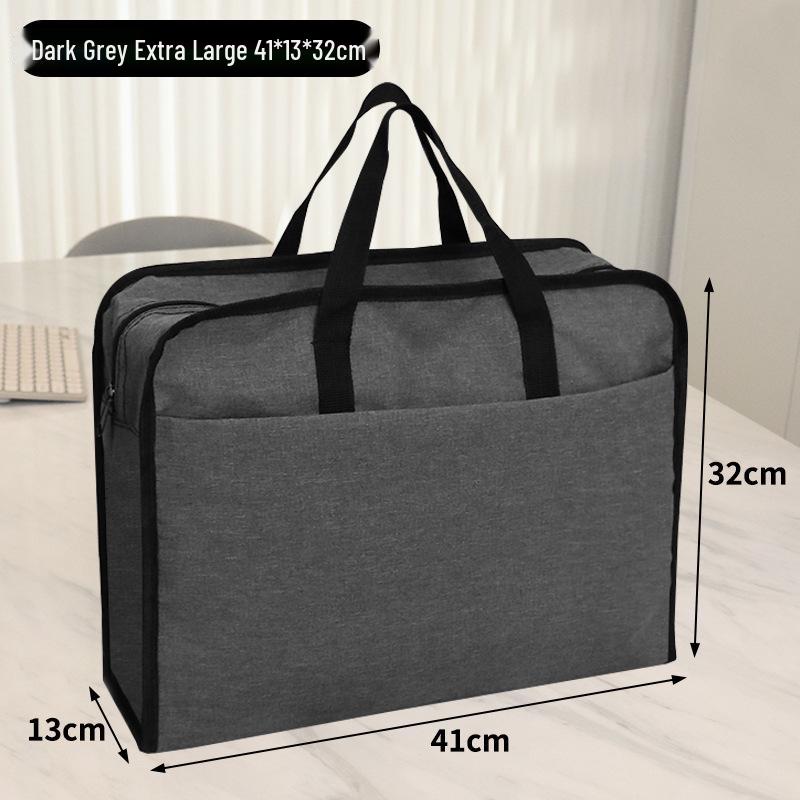 Men's and Women's Zippered Briefcase for Documents and Contracts