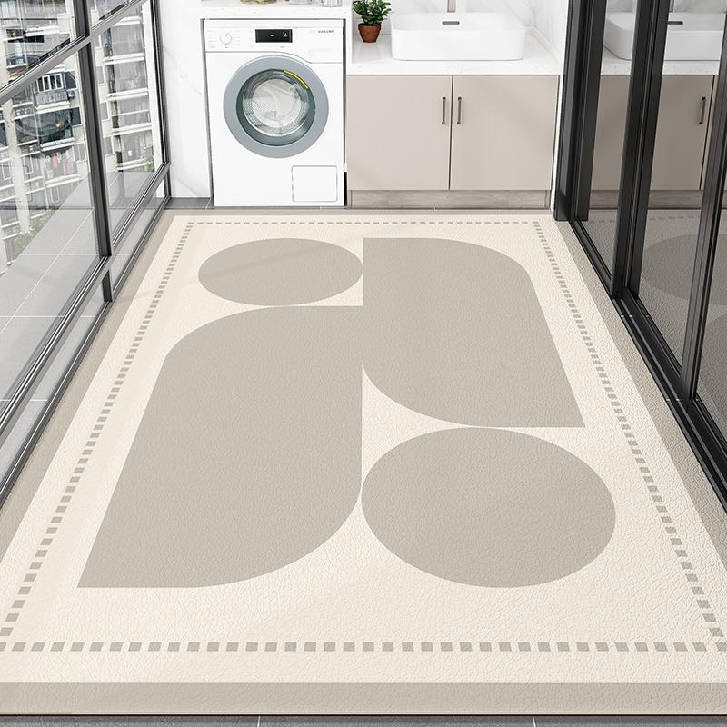 Balcony PVC Carpet Waterproof Non-slip Leather Floor Mat Can Be Cut Easy To Clean Foot Mats Large Area Home Decoration Rug