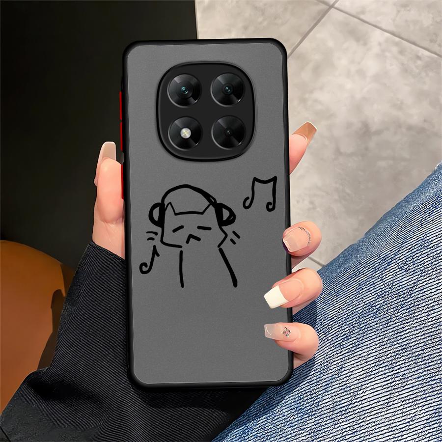 Süße Katzen Hülle für Xiaomi Redmi Note 14 14C 12 13C A4 13 Pro Plus 9S 11 10 Funda Rückseiten Handyhülle