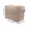 PVC Flocking Foot Rest Pillow Two Layer Reducing Fatigue Pillow Inflatable Foot Pillow  Office Use