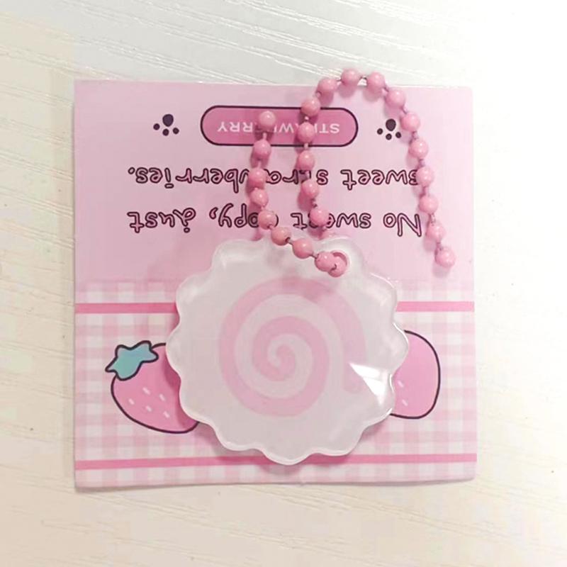 Cute Fish Plate Keychain Pink Roll Album School Bag Pendant Cute Couple Bag Pendant Give Each Other Gifts