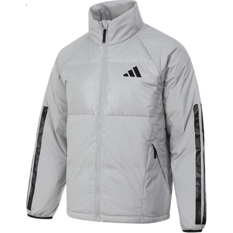 Adidas Sportswear Regular Fit Stand Collar Full Zip 80% Duck Down Warm Winter Outdoor Running Down Jacket Men Black JG5924 2XL