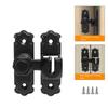 Anti-theft Door Hasp 90 180 Degree Door Bolts Sturdy Door Buckle  Kitchen Bedroom Bathroom
