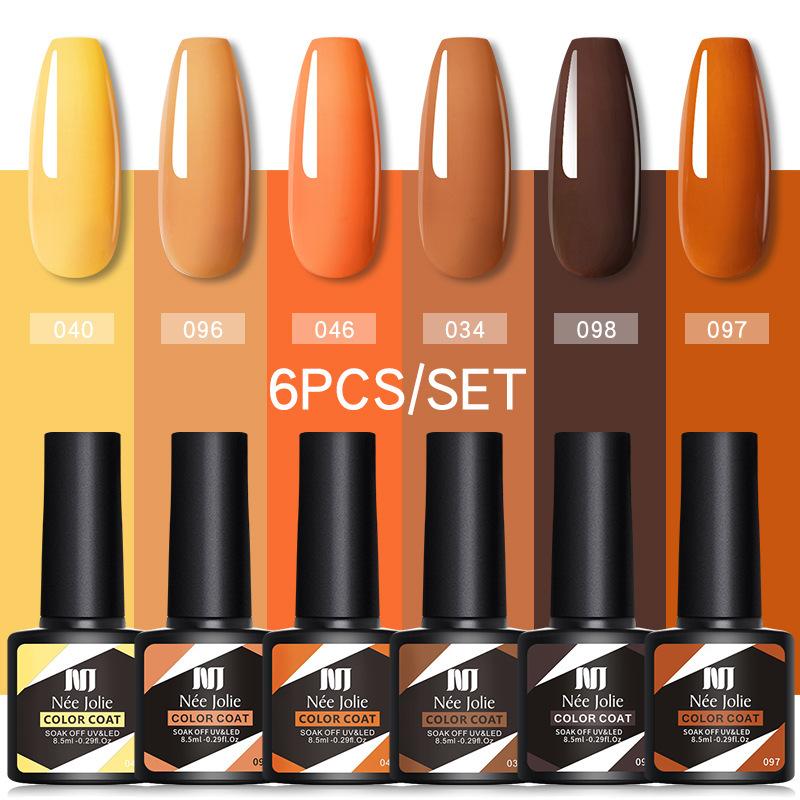 Nail Art 6-Color Nail Polish Glue Set, Nail Phototherapy Glue Can Remove Nail Polish Glue Primer Seal