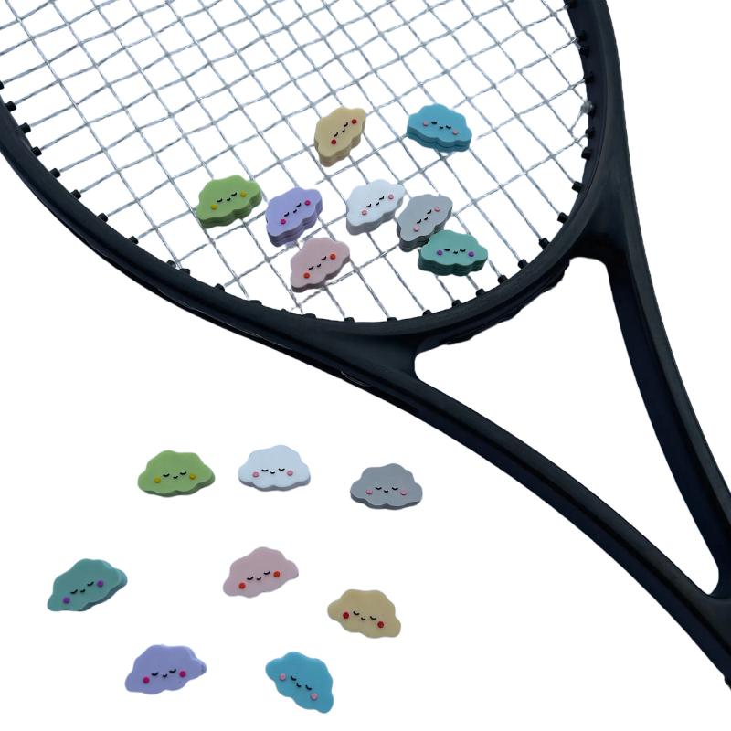 Tennis Vibration Dampener High Performance Quick Installation 1/8 Pcs for Tennis Racket Professional Training Competition Use