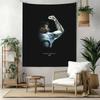 Football Messi Handwoven Tapestry Rustic Farmhouse Made For Studio Wall Balcony Living Room Four Seasons Boho Decor Gift For New Home