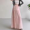 Women's Summer Fashion High Waist Skirt Thin A Line Skirt Pleated Skirt