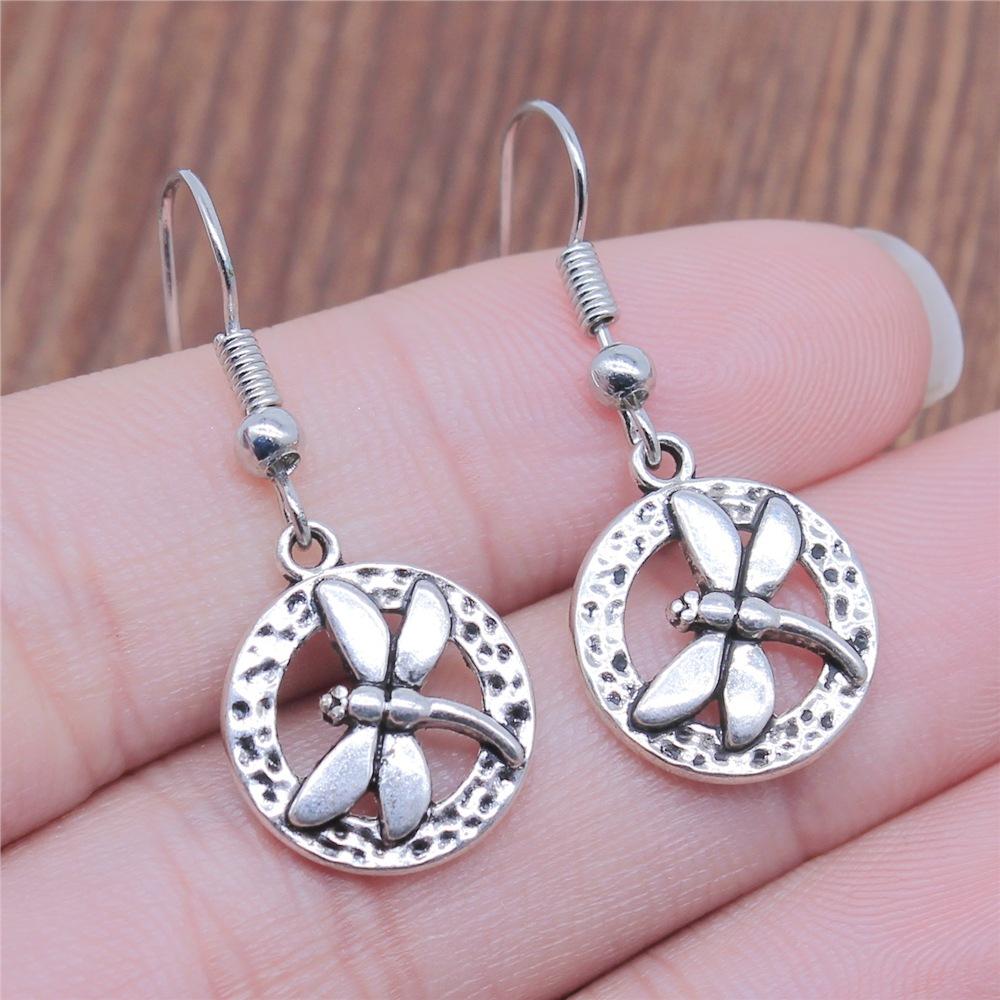 29 Styles New Design Vintage Butterfly & Dragonfly Insect Pendant Drop Earrings For Women Fashion Jewelry Wholesale Factory