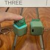 Lizard Button Keychain Decompression Toys Funny Lizard Sounds and Flash Effects Rechargeable Portable Stress Relief Fidget Toy