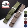 Canvas Vävd Nylonrem 18mm 20mm 22mmSnabbkoppling Armband Nylonklockarmband för Seiko Armé Militär Herr Sportklockarmband