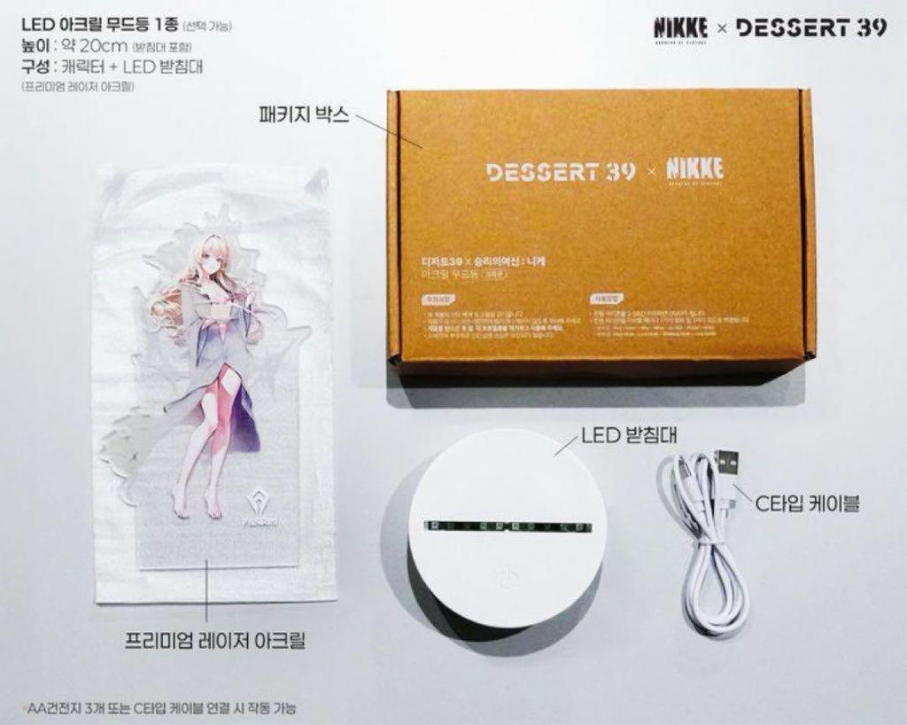 [USED] Goddess of Victory NIKKE Korea Dessert 39 Collaboration Cinderella Acrylic Stand