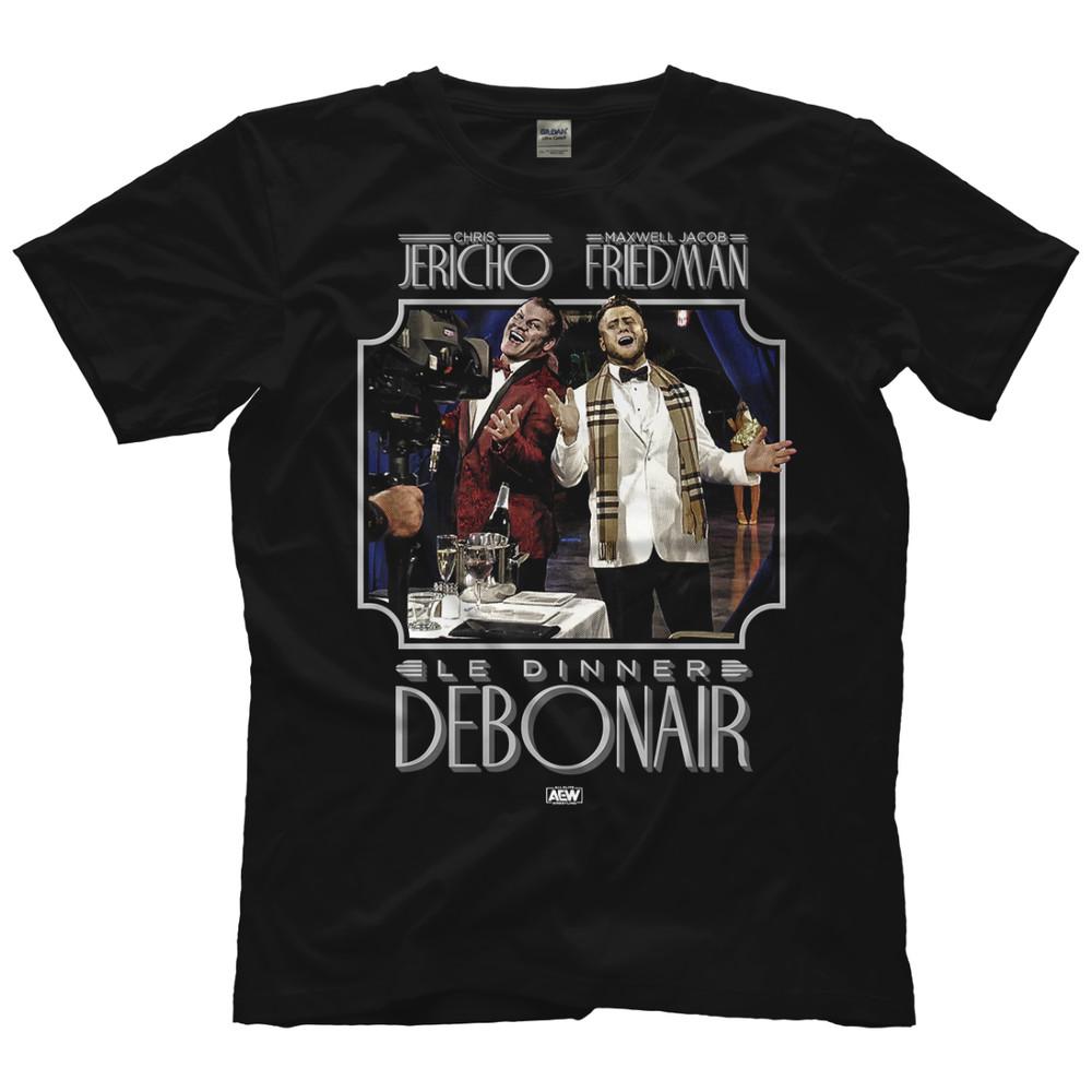Chris Jericho amp; MJF  Le Dinner Debonair AEW Official TShirt Unisex T-Shirt XXXL