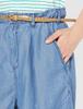 Denimshorts mit eingesteckten Shorts Hergestellt in Light XS [Something] Gürtel, [Cool] Japan, Damen, blau,
