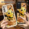 Phone Case: 2D Flat Design Suitable for Samsung Galaxy A34 A35 M05 M06 S20 S22 S21 FE Plus 5G Protective Case, Little Bee, Perfect Christmas and Hallo