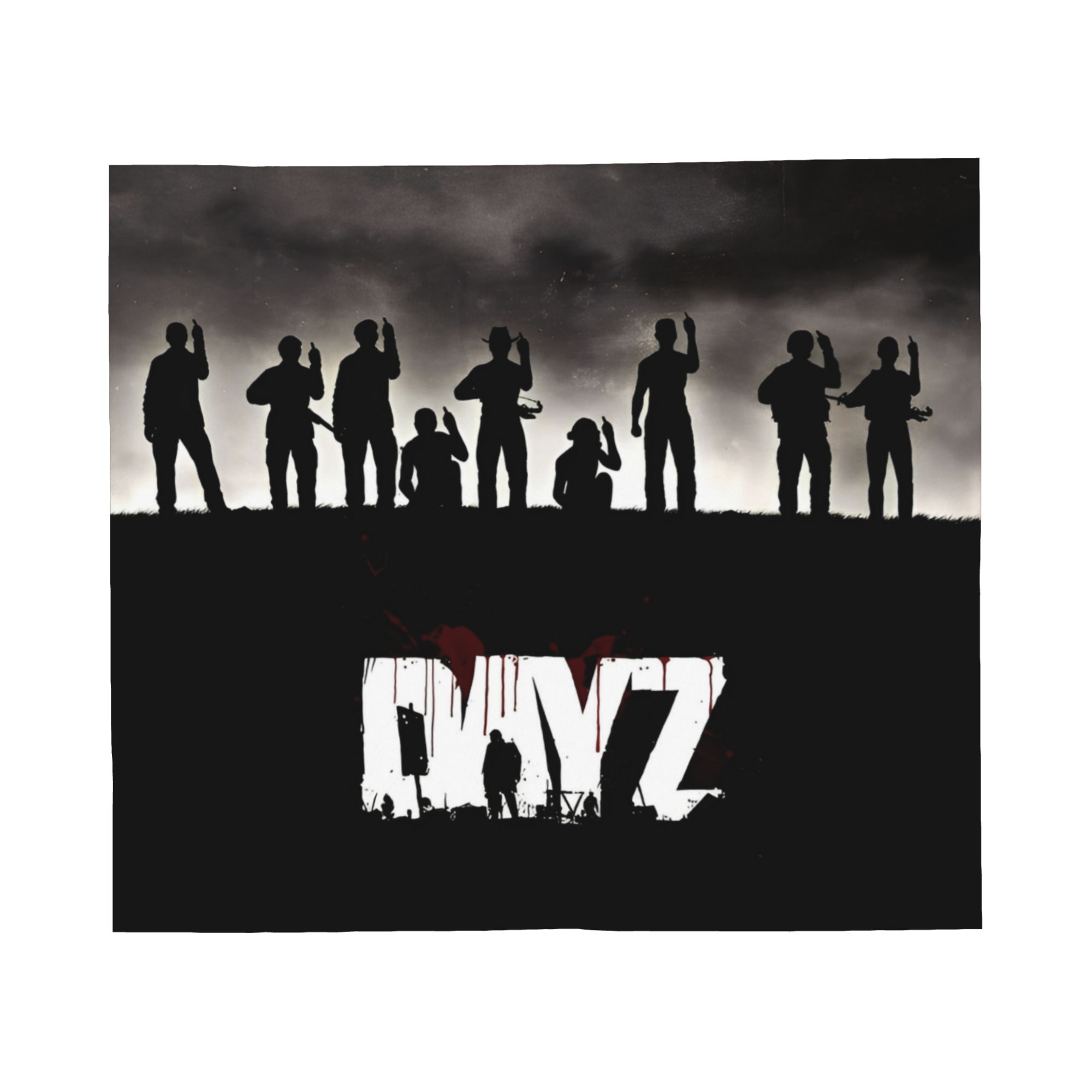 

DayZ Shotting Game Blankets Flannel Zombie Attack Soft Throw Blankets for Car Quilt Multi-function 75x90cm