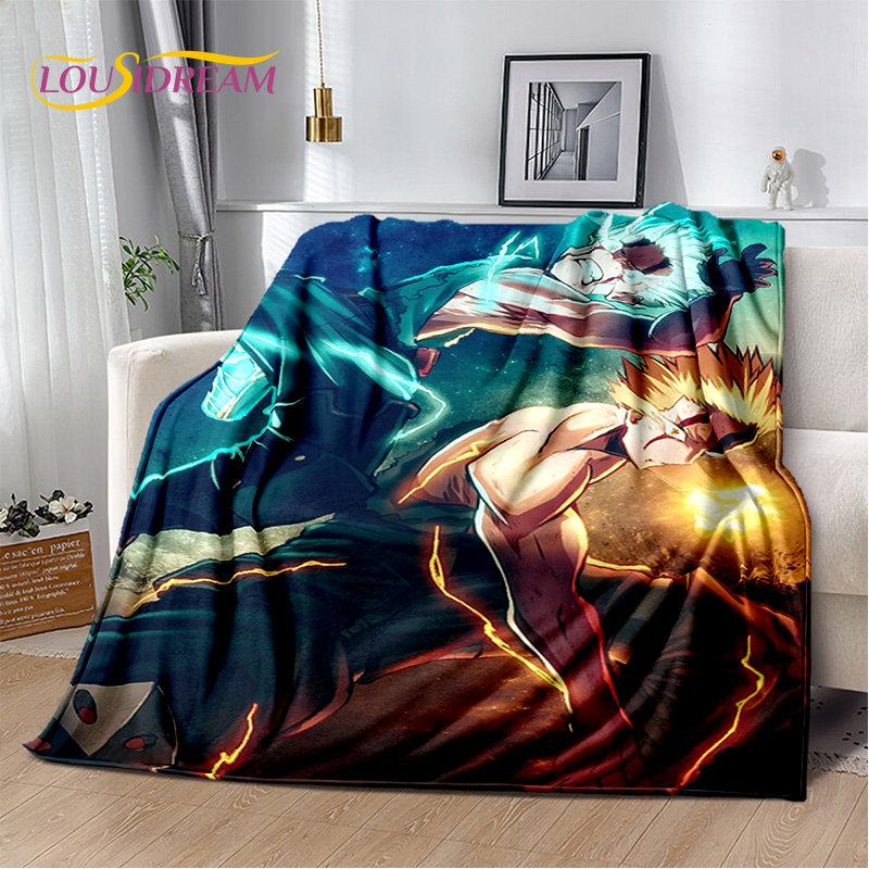 My Hero Academia Anime Cartoon pătură moale de pluș, pătură de flanel pătură pentru sufragerie dormitor pat canapea husă de picnic 3D