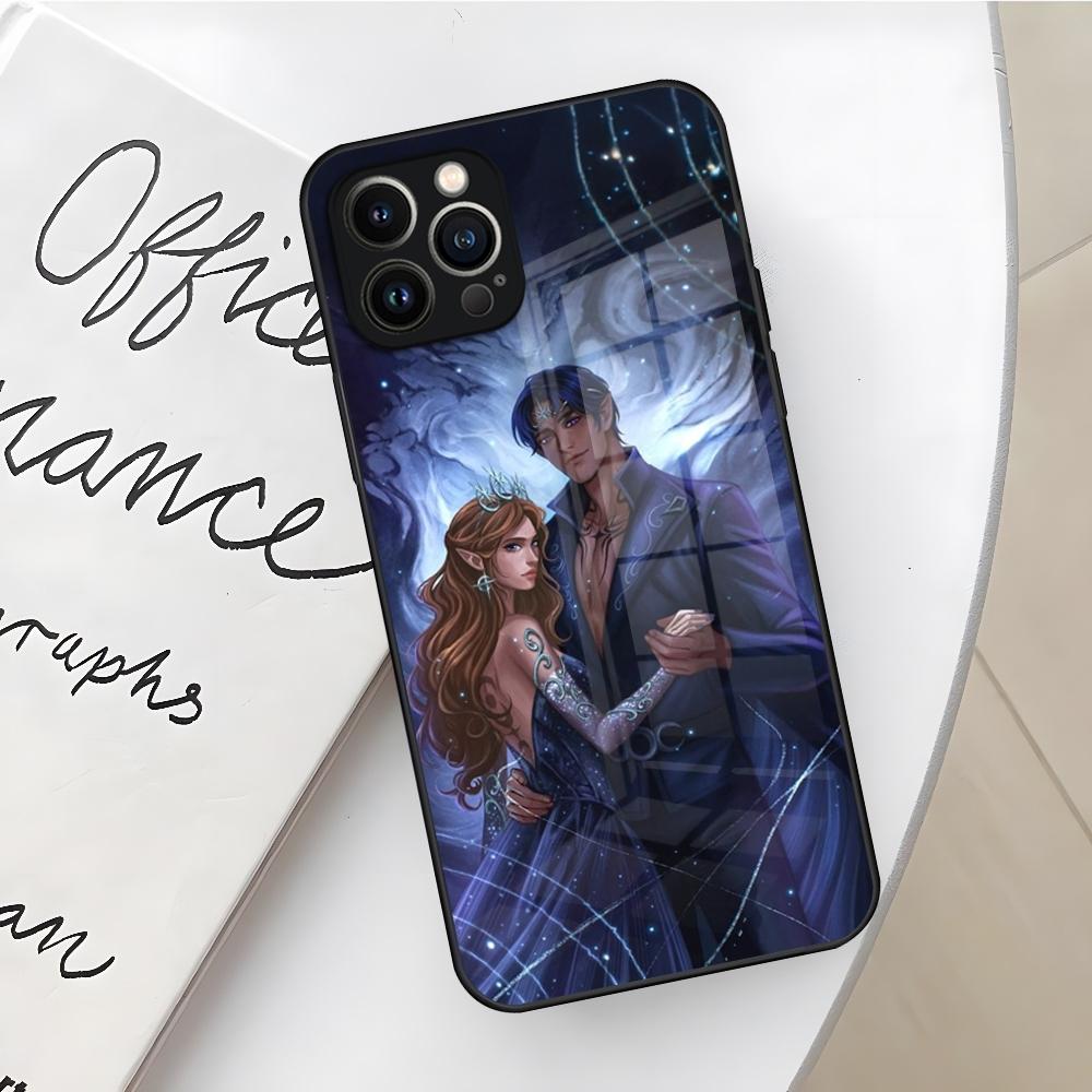 Acotar A Court of Mist and Fury Phone Case for Iphone 17 16 Air 15 14 12 11 13 Pro Max Mini X Xr Xs Se Puls glass Cover