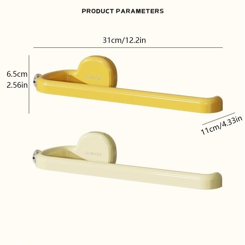 Wall Mounted Kitchen Paper Holder Suction Cup Towel Rack Toilet Roll Holder  Under Cabinet