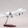 Plastic Resin Model B787 Scale 1:130 Plane Models Japan Airlines Display Diecast Airplanes Decoration with LED Light(Touch or