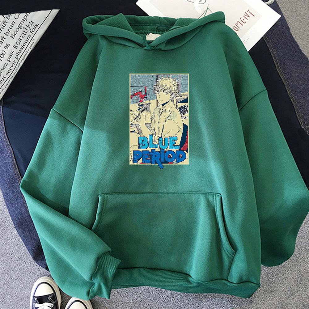 

Синяя толстовка с капюшоном Yatora Yaguchi, флисовый пуловер с круглым вырезом, толстовка унисекс, зимняя Harajuku, унисексга, толстовки с рисунком, одежда в стиле аниме 3XL
