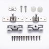 2pcs Sliding Door Roller Hardware Slide Doors Pulley 4-Wheels Glass Door Hanging Rail Track Pulley Silent Nylon Wheels