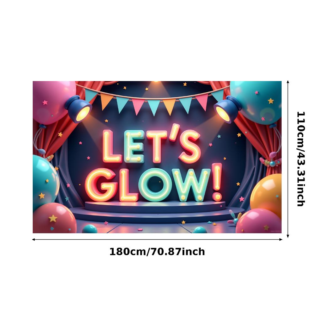 Photo Prop LED Neon Banner Party Decoration Glow Effect Neon Sign For Festival Decoration Party Celebration Night Event