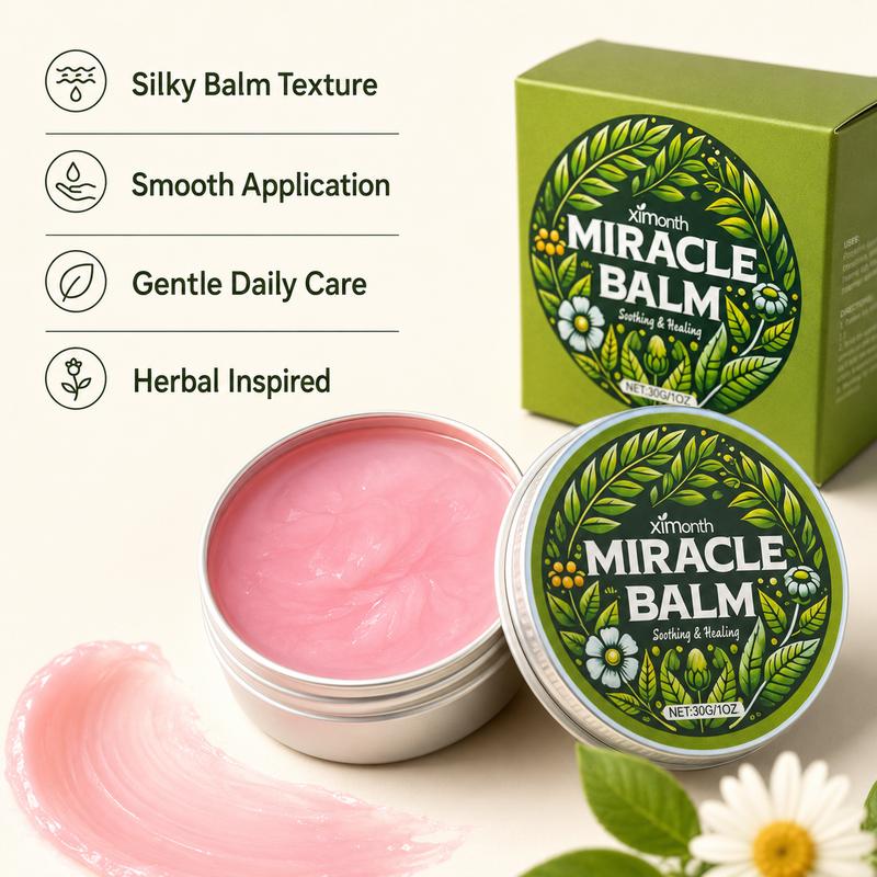 Miracle Balm Herbal Soothing Ointment Natural Plant Extract Skin Care Balm Portable Moisturizing Comfort Skin Repair Balm