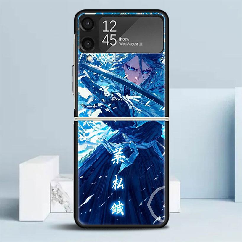 Bleach Kuchiki Rukia Phone Case For Samsung Galaxy Z Flip7 Flip6 5G Flip5 Flip4 Flip3 ZFlip 7 6 3 4 5 Shockproof Back Cover Gala