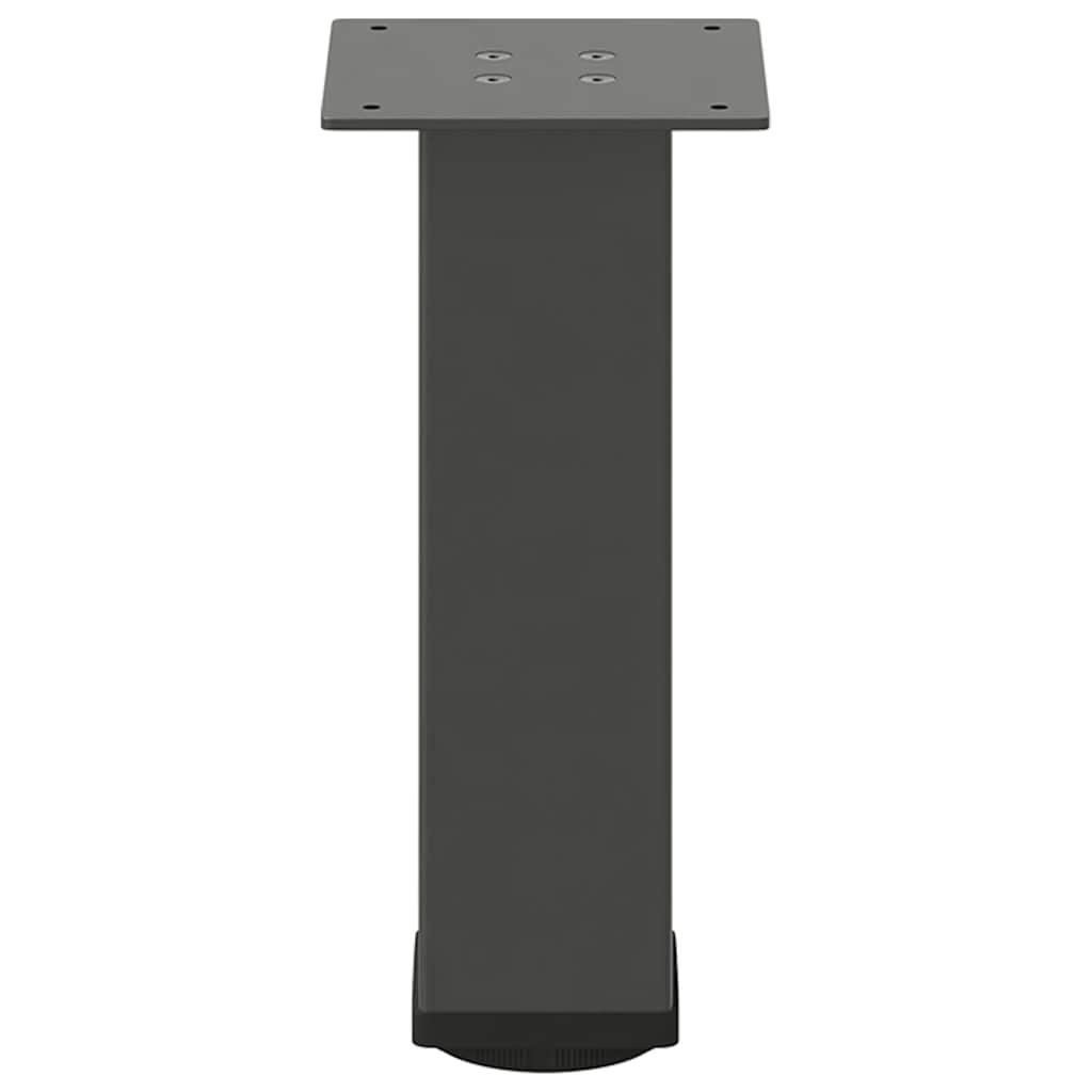 Vidaxl Nogi Do Stolika Kawowego, 4 Szt., Antracyt, 42-44 Cm, Stal