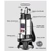 Cutting Sewage Pump  220V Feces Pumping Mud Sewage Pump Small Household Submersible Pump Septic Tank Pump Pumping Machine