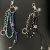 Punk-Stil Kurze Kette Schlüsselanhänger Taillen-Hängedekoration Einfacher Schlüsselanhänger Hängendes Ornament Handtaschen-Anhänger