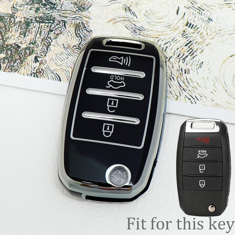Shell For Kia Rio K2 K3 K4 K5 Sportage Picanto Optima Soul Ceed Sorento Forte Cerato Stinger Tpu Car Flip Key Case Cover Keyless