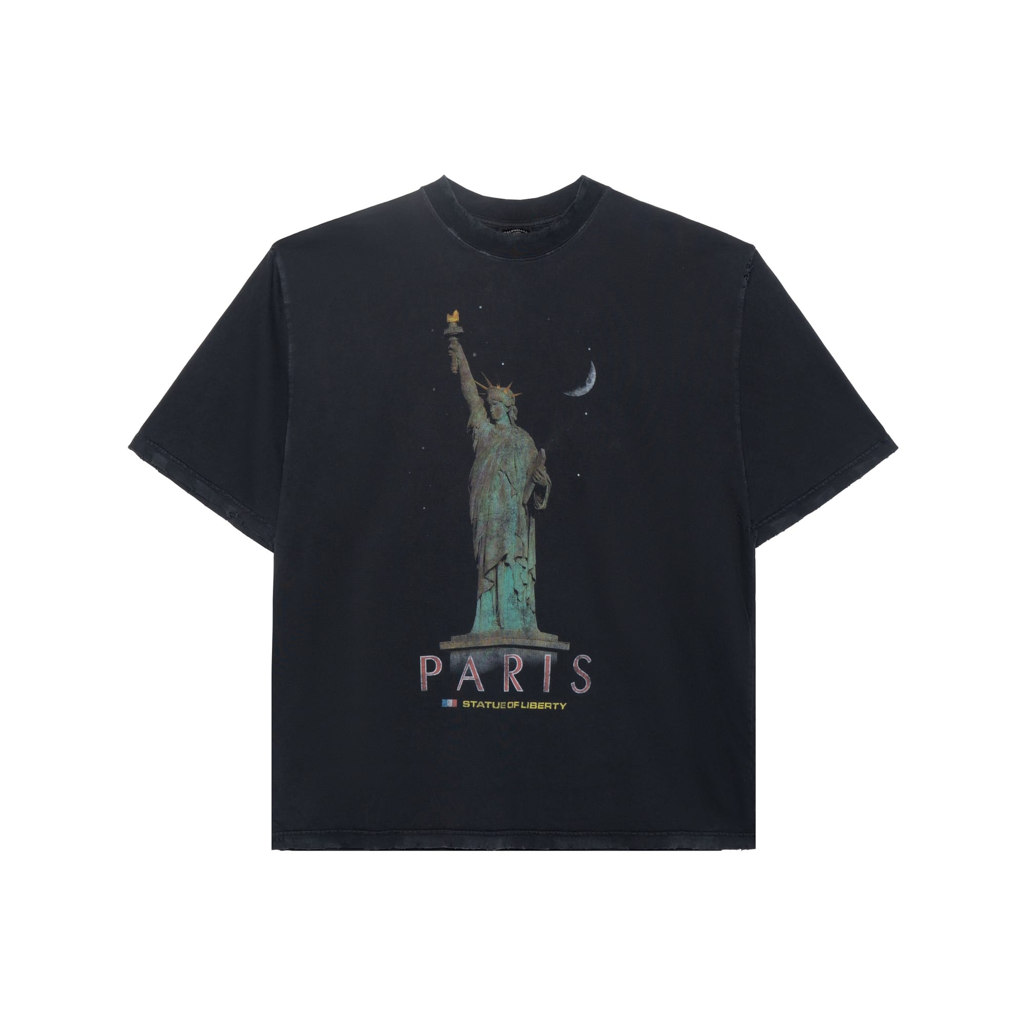 Balenciaga Paris Liberty T-krekls Vidēja piegriezuma