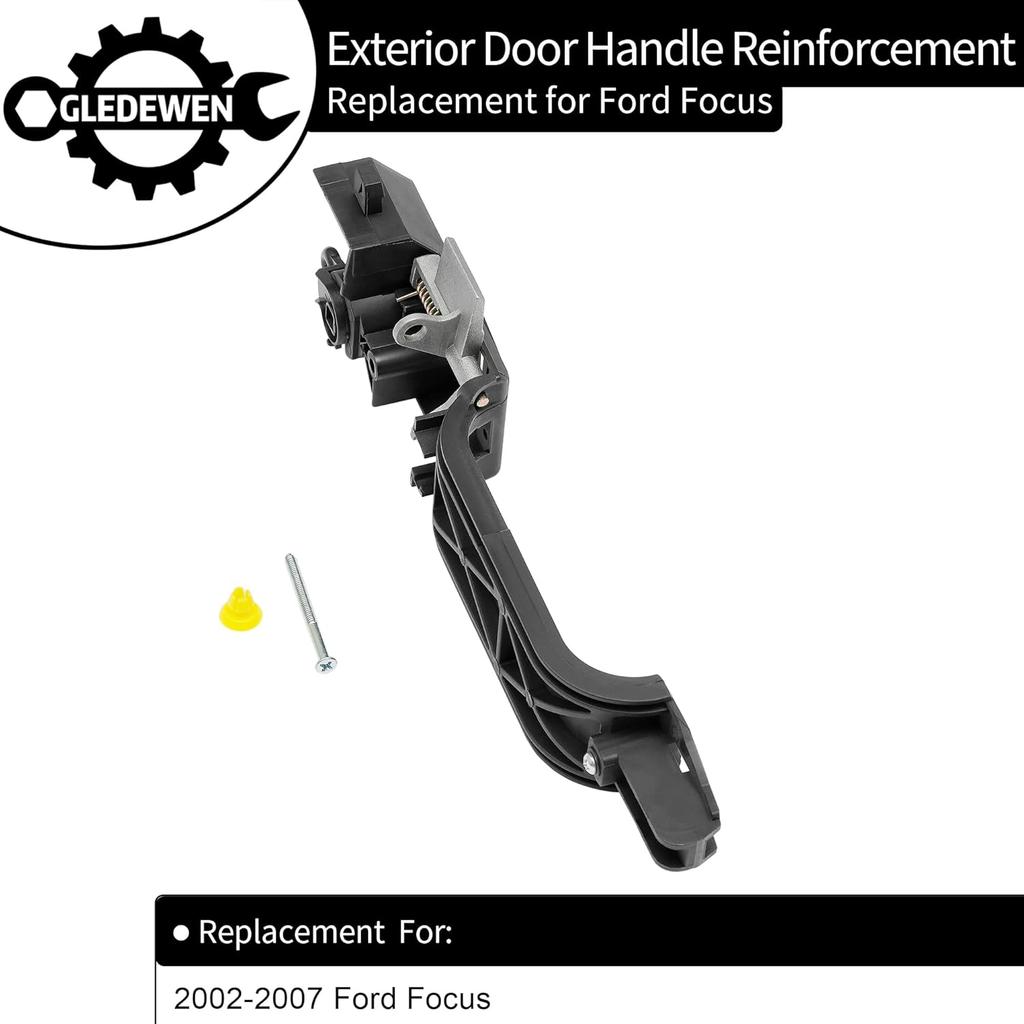 Gledewen Exterior Door Handle Reinforcement Plate, Compatible With 2002-2007 Ford Focus, Front Left Driver Side | Replace# 81970, 6S4Z5426685C,