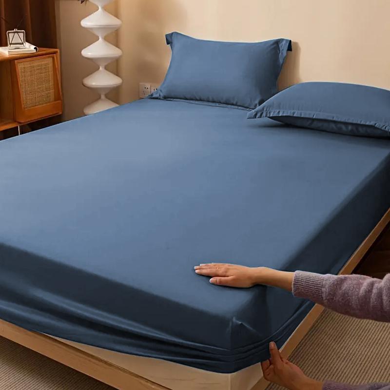 Prześcieradło z gumką Fioletowy Szary Czerwony Zielony Niebieski 160 * 200 Przyjazne dla skóry Pościel Pojedyncze prześcieradło z gumką Podwójne prześcieradło