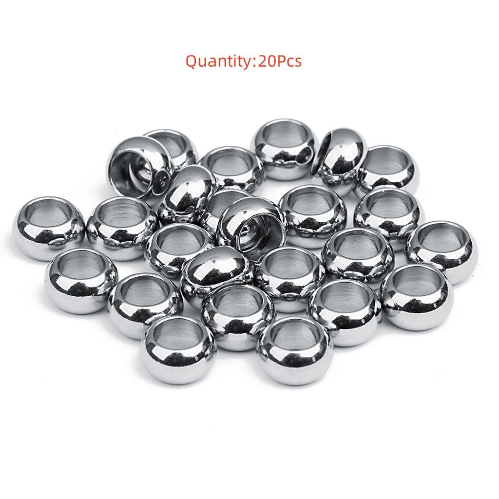 High Quality Stainless Steel Beads Square Round Wheel Shaped Loose Spaced Beads For DIY Charms Bracelet Jewelry Accessories