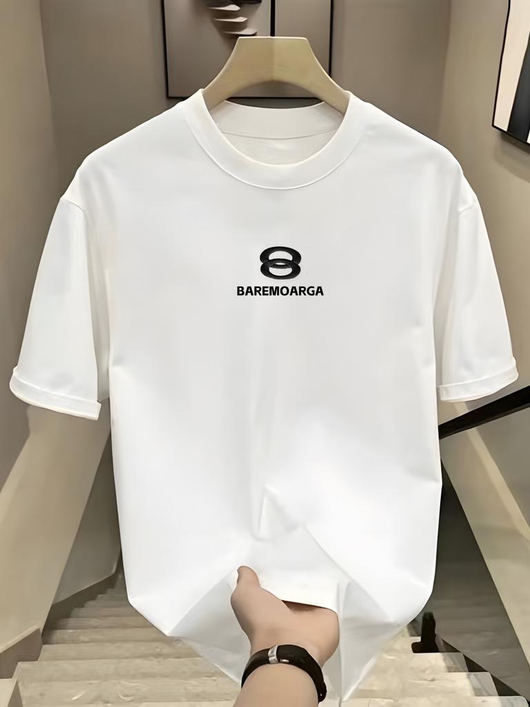 2024 Letné Unisex Krátkorukávové Tričko Unisex 100% Bavlna Potlačené Tričko Trendy Značka Neformálna Móda Tričko pre Pár