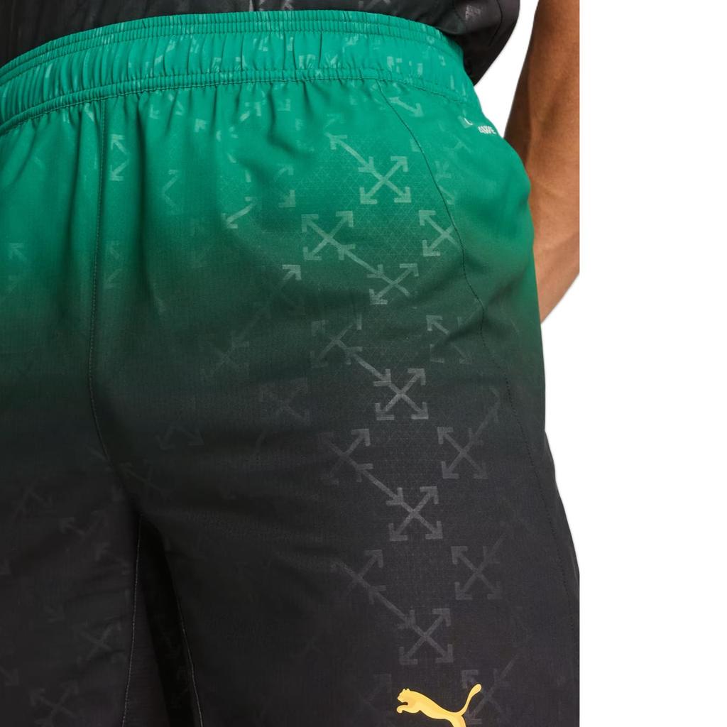 Puma X Off-White Milan Comfortable Skin-Friendly Soft Casual Shorts Men shorts Dynamic-Green 783002-01