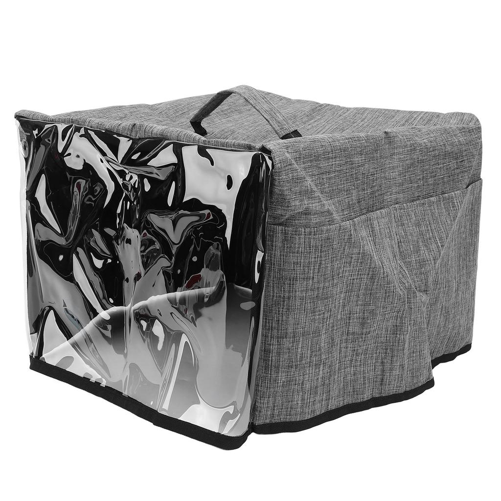 Toaster Cover with Base Waterproof Oxford Cloth Small Appliance Dust Cover with Transparent Front Panel