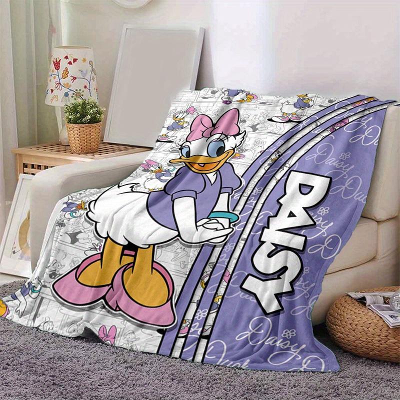 

1pc Daisy Duck Purple Comic Book Print Blanket, Home, Office, Outdoor Gift for Kids and Adults 130x150cm
