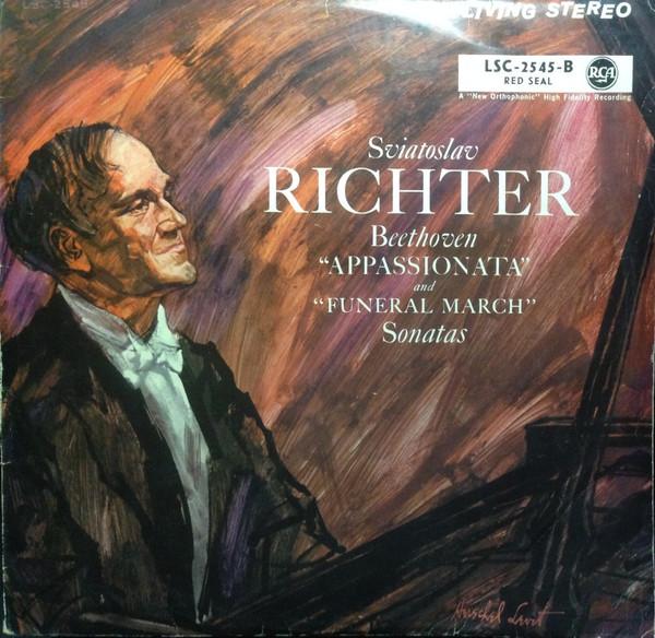 LP Record SVIATOSLAV RICHTER , LUDWIG VAN BEE - Appassionata And Funeral March Sona LSC2545 RCA Victor Red  Germany Classical Used
