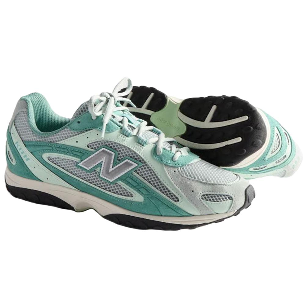 Kith x New Balance 204L Bluebell Unisex Sneakers Green Wasabi Cleary-Aqua U204LKTA