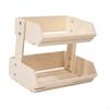 Elegant Wooden Fruit Organizer with Levels