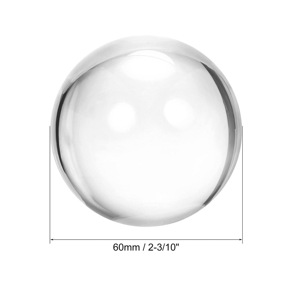 Uxcell Acrylic Contact Juggling Balls with Ball Bag, 60mm Diameter, 120mm X 140mm, Clear