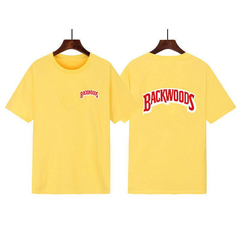 Hot-Selling Backwoods Letter Print Short-Sleeved Men'S And Women'S T-Shirts Wish Explosion