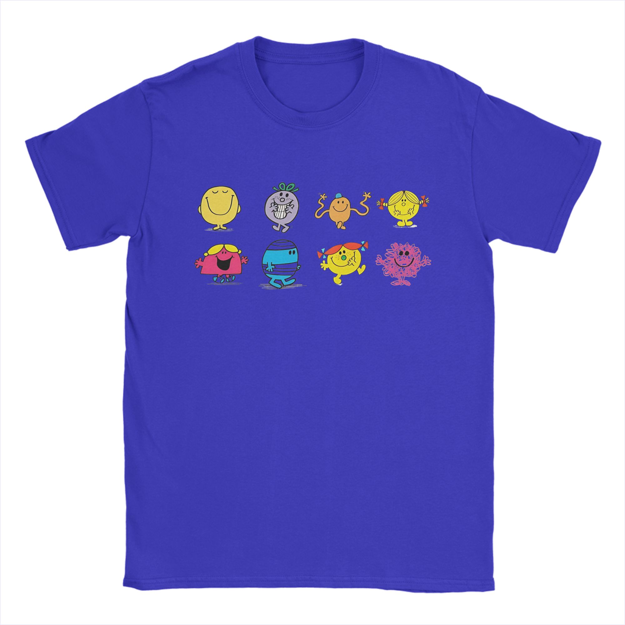 

Mr Men little Miss T-Shirts for Men Women Cartoon Funny 100% Cotton Tees Round Collar Short Sleeve T Shirts Plus Size Tops S