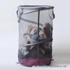 Large Foldable Mesh Laundry Hamper - Breathable, Floor-Standing Clothes Storage Basket