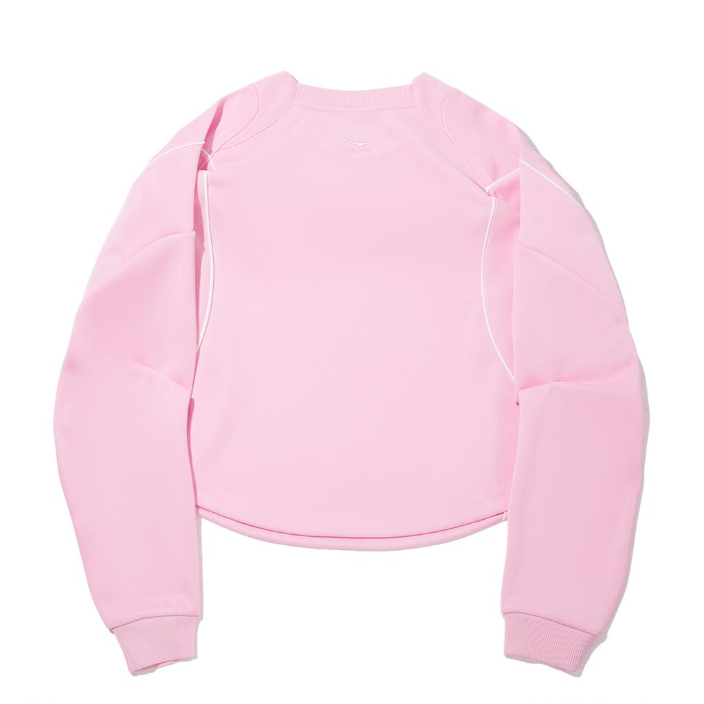 Li Ning Trendy Sports Series Loose Pullover Sweatshirt Women Sweatshirt AWDW192-2