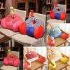 Plush Soft Bolster Cushion With Stitched Design For Sofa Chair Support Back