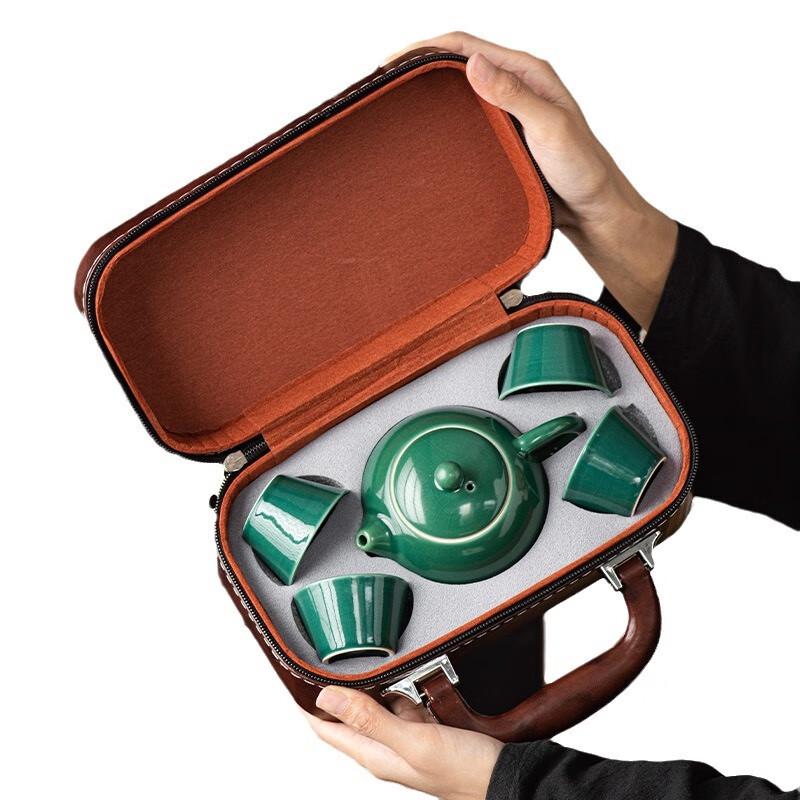 Chaxun Ge Kiln Portable Travel Tea Set